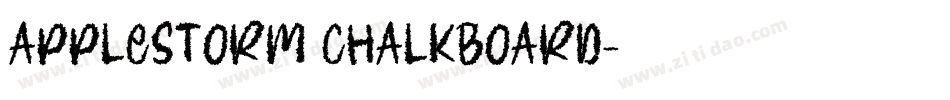 AppleStorm Chalkboard字体转换